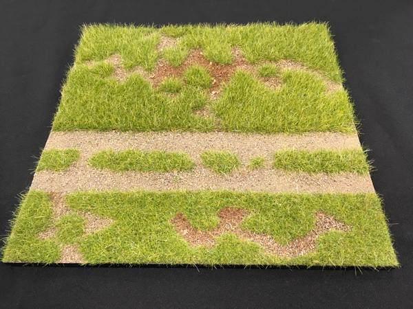 12in x 12in Grass Field with Road Scenic Base