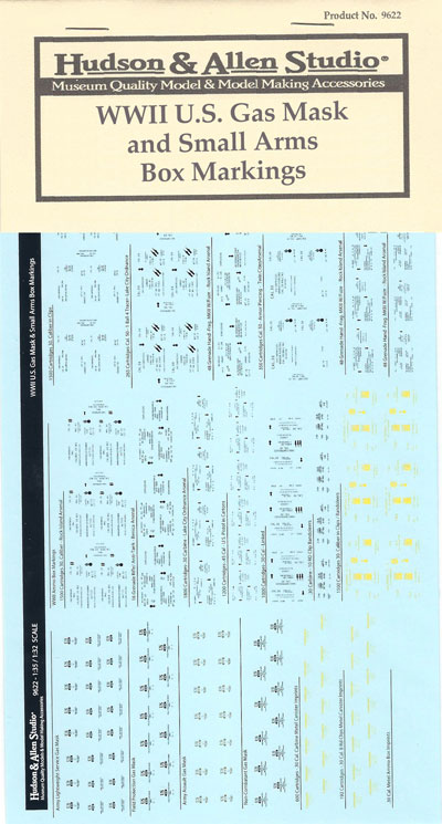 US Gas Mask & Small Arms Decals
