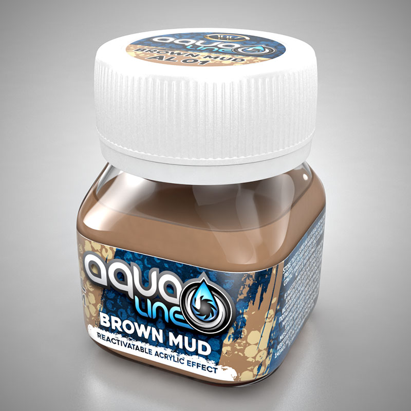 Aqualine: Brown Mud 50ml Bottle