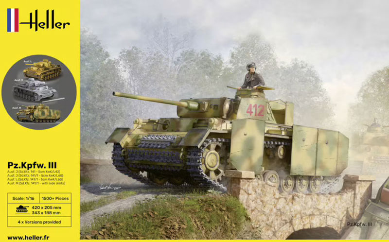 PzKpfw III Ausf J/L/M Tank (3 in 1)