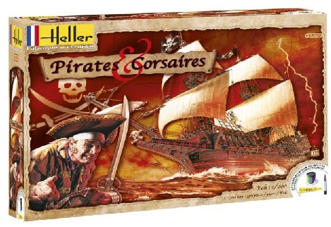 Pirates & Corsaires Sailing Ship w/Paint & Glue