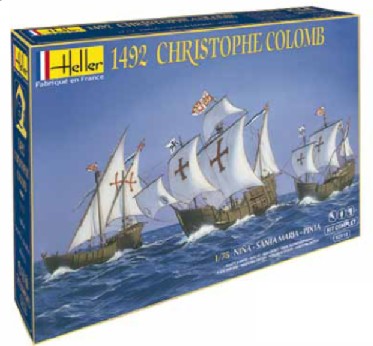 1492 Christopher Columbus Sailing Ships: Santa Maria, Pinta & Nina w/Paint & Glue