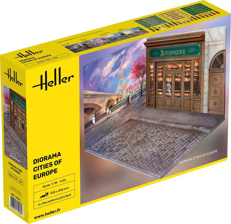 Heller Cities of Europe Store Front Diorama Set