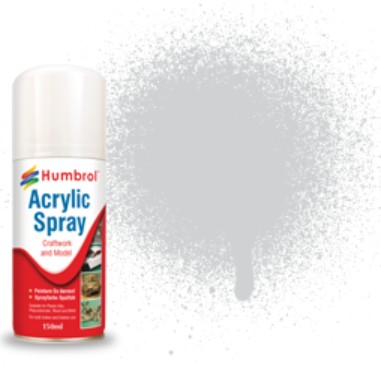 150ml Acrylic Metallic Silver Spray