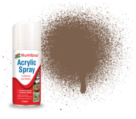 150ml Acrylic Matte Dark Earth Spray