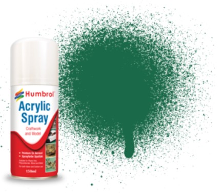 150ml Acrylic Matte Dark Green Spray