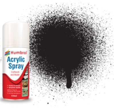 150ml Acrylic Matte Black Primer Spray