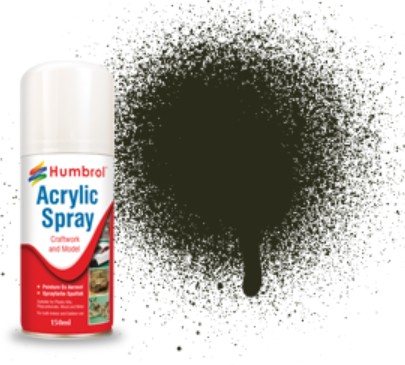150ml Acrylic Metallic Gun Metal Spray