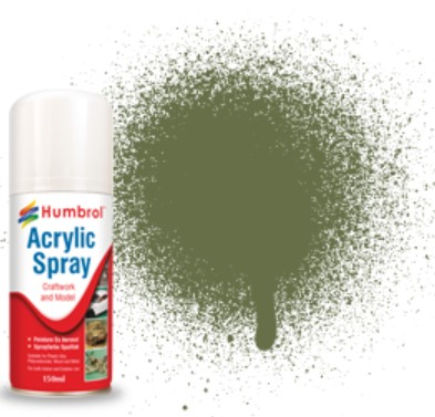 150ml Acrylic Matte Grass Green Spray