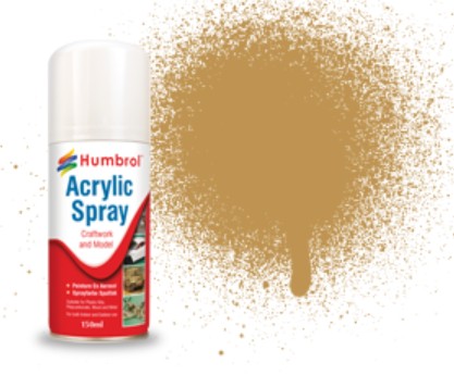 150ml Acrylic Matte Desert Yellow Spray