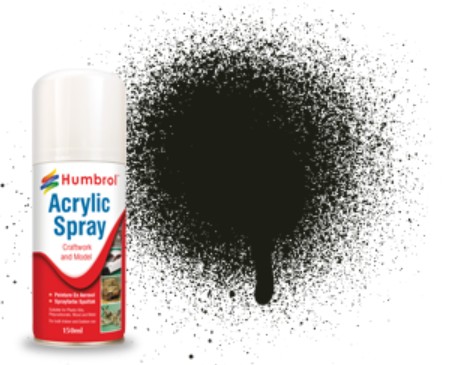 150ml Acrylic Satin Dark Green Spray