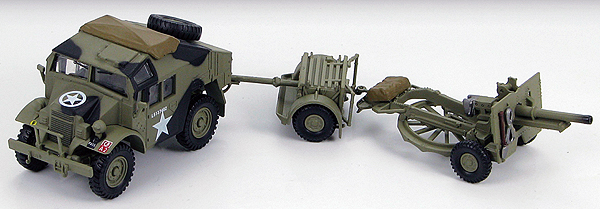 British Quad Gun Tractor w/25 pdr. gun