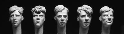 5 Heads with 1940/50s Short Back and Sides Haircuts