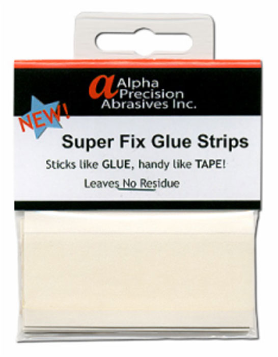 Alpha Precision Hobby Abrasives - Super Fix Glue Strips