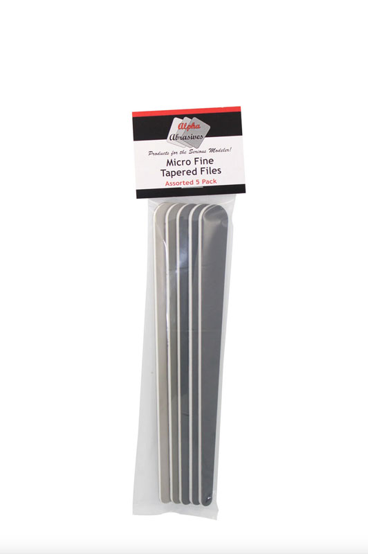 Alpha Precision Hobby Abrasives - Micro Fine Tapered Files