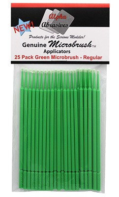 Alpha MicroBrush Green: Regular Applicator (25/pk)