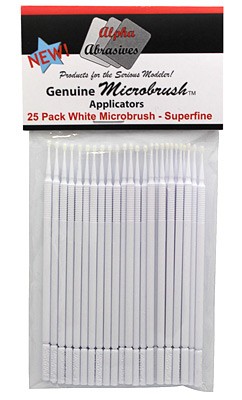 Alpha MicroBrush White: Superfine Applicator (25/pk)