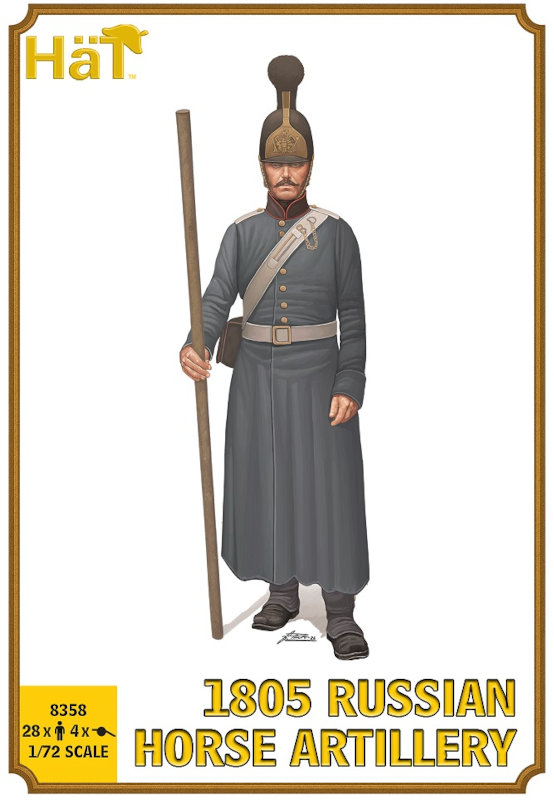 HAT 1805 Napoleonic Russian Horse Artillery with 6 pdr