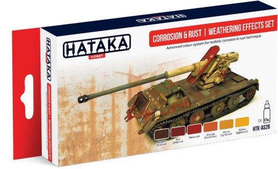 Red Line: Corrosion & Rust Weathering Effects Paint Set (6 Colors) - Optimized For Airbrush - 17ml Bottles ONLY 1 AVAILABLE