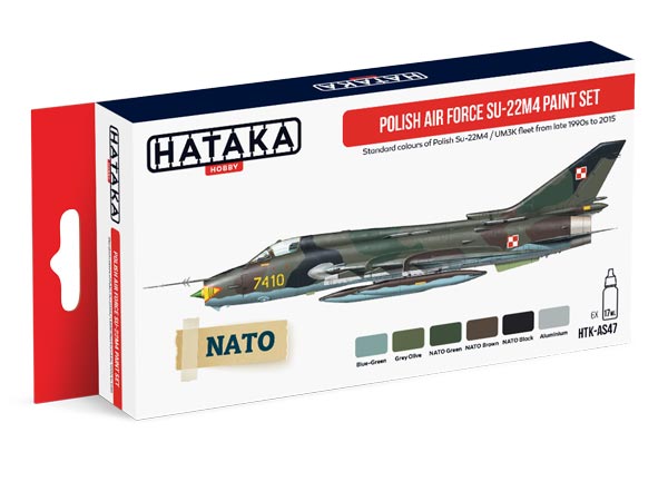 Red Line: Polish Air Force Su22M4/UM3K Late 1990s-2015 Paint Set (6 Colors) - Optimized For Airbrush - 17ml Bottles ONLY 1 AVAILABLE