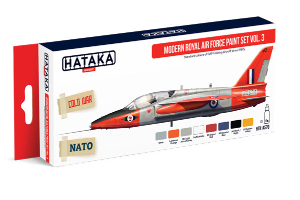 Red Line: Modern RAF Since 1950s Vol.3 Paint Set (8 Colors) - Optimized For Airbrush - 17ml Bottles