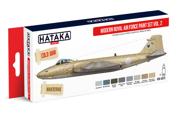 Red Line: Modern Royal Air Force 1950s-1990s Vol.2 Paint Set (8 Colors) - Optimized For Airbrush - 17ml Bottles