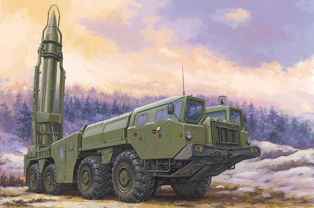 Soviet 9P117M1 Launcher with R17 Rocket of 9K72 Missile Complex 