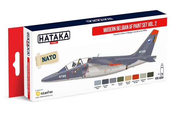Red Line: Modern Belgian Air Force 1990s-Present Vol.2 Paint Set (8 Colors) - Optimized For Airbrush - 17ml Bottles ONLY 1 AVAILABLE