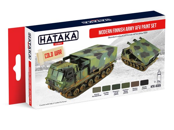 Red Line: Modern Finnish Army AFV 1959-Present Paint Set (6 Colors) - Optimized For Airbrush - 17ml Bottles