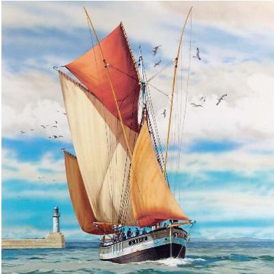 Thonier Armor 2-Masted Sailing Ship