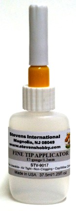Needlepoint Bottle, Stainless Steel Applicator 17 Gauge, 1.2mm
