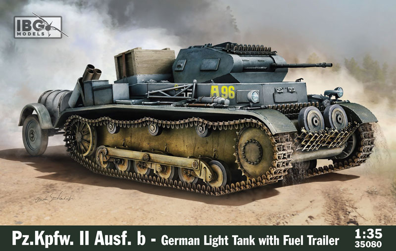 Pz.Kpfw.II Ausf.B - German Light Tank With Fuel Trailer