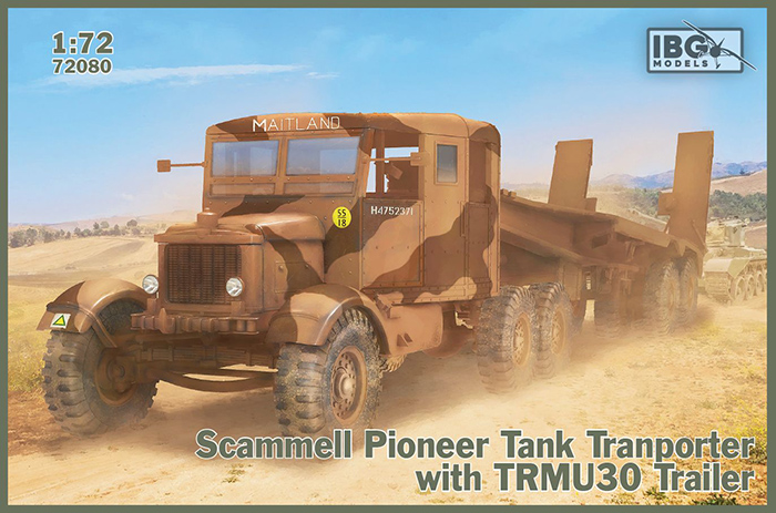 WWII British Scammell Pioneer Tank Transporter with TRMU30 Trailer