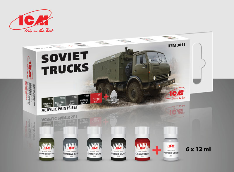 ICM Soviet Trucks Acrylic Paint Set