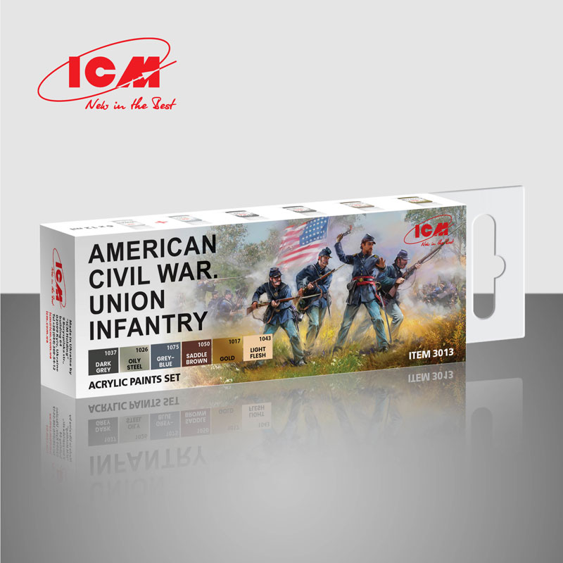 ICM American Civil War Union Infantry Set Acrylic Paint Set