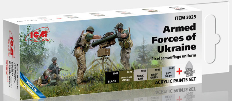 ICM Ukrainian Armed Forces Acrylic Paint Set