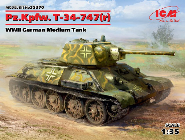 WWII German PzKpfw T34-747(r) Medium Tank