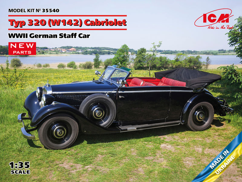 Cabriolet WW2 German Staff Car Typ 320 (W142) 