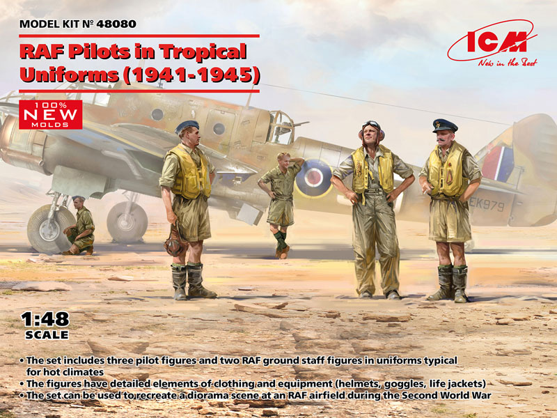 RAF Pilots in Tropical Uniforms 1941-45
