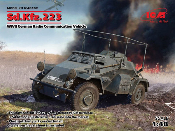 WWII German SdKfz 223 Radio Communication Vehicle (New Tool)