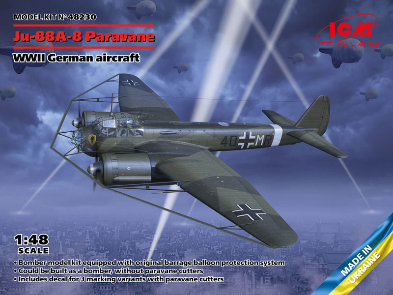 WWII German Ju88A8 Paravane Aircraft