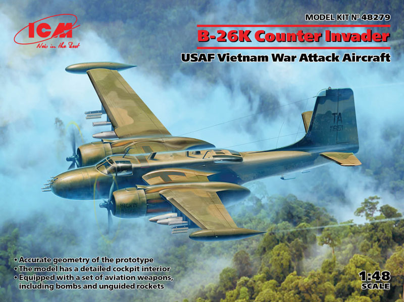 USAF B26K Counter Invader Attack Aircraft Vietnam War