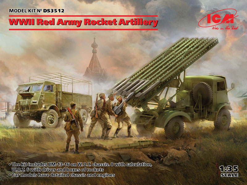 WWII Red Army Rocket Artillery (BM-13-16 on W.O.T. 8 chassis, Model W.O.T. 6, WWII Soviet BM-13-16 MLRS Vehicle Crew, RKKA Drivers (1943-1945))