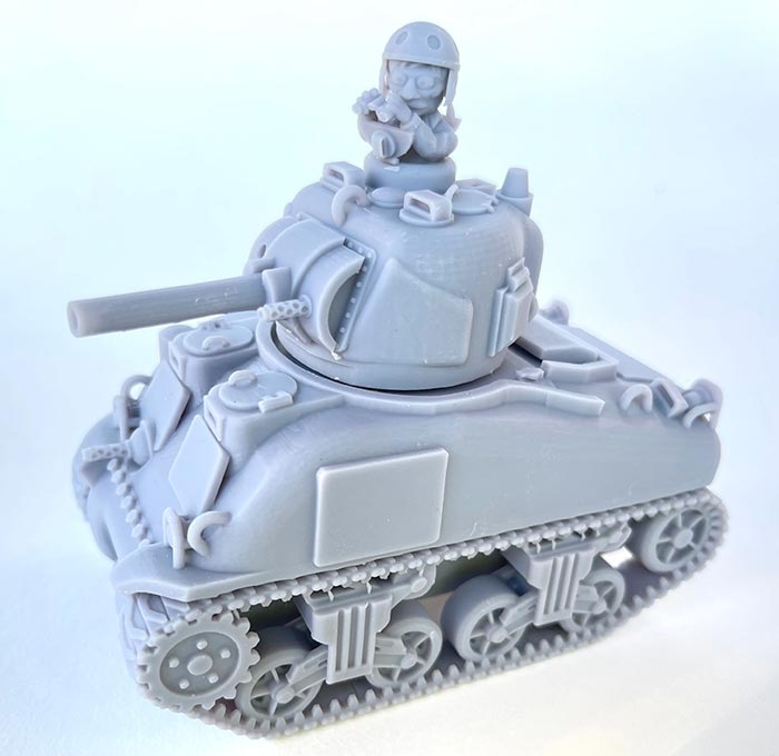 ToonKrieg M4A1 Sherman Tank 75mm Gun w/ Appliqué Armor
