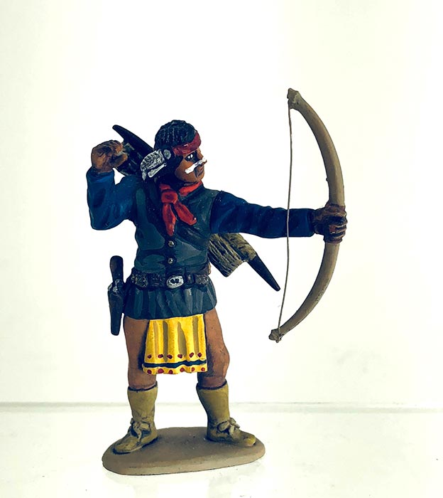 Apache in Bandana Shooting Bow