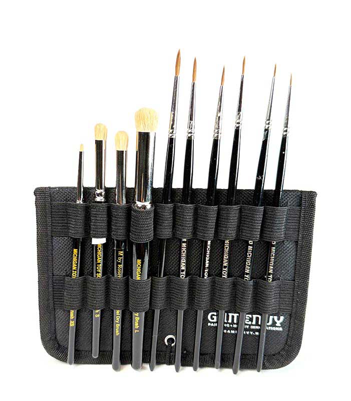 MichToy Pointed Pure Kolinsky Sable Mother of All Brush Sets. - Rosemary & Company Series  + Model D Dry Brush Set