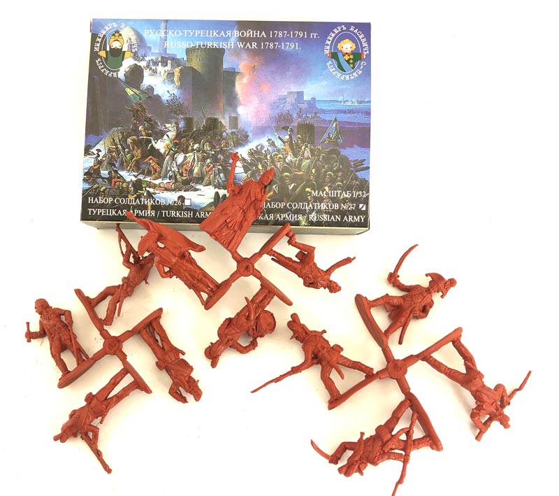 Russian-Turkish War 1787-1791 - The Russian army - Red Brown (Rust)Plastic