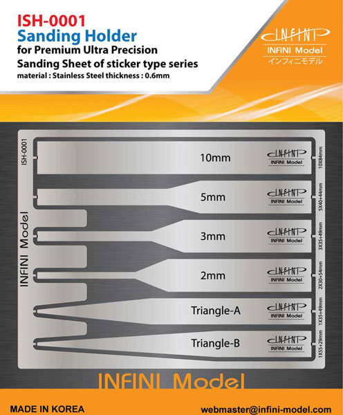 Sanding Holder for use with Premium Ultra Precision Sanding Sheet of Sticker Type