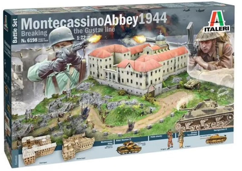 Montecassino Abbey 1944 Breaking the Gustav Line Battle Diorama Set