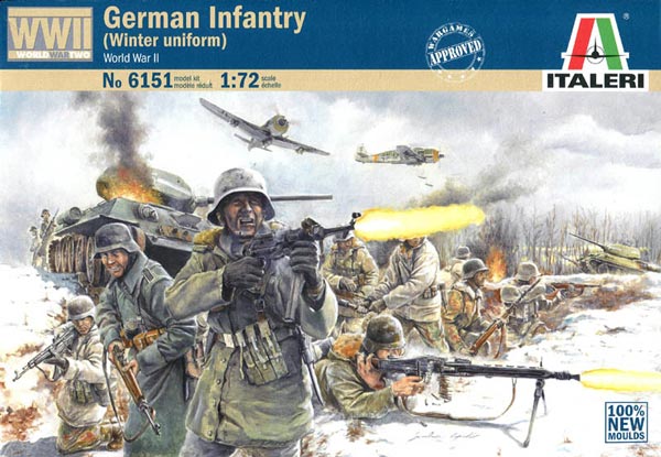 WWII German Infantry in Winter Uniform